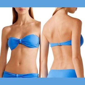NWD Solid & Striped Whitney‎ Bandeau Bikini Top L